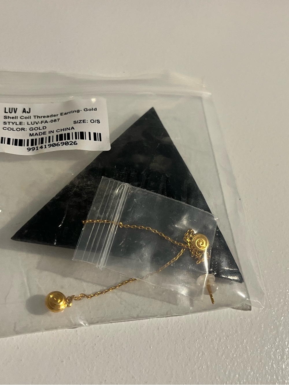 LUV AJ Shell Coil Threader Earrings